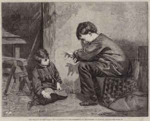 The Shadow on the Wall (engraving) بواسطة مدرسة اللغة الإنجليزية