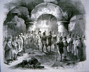 جمعية الأيرلنديين المتحدرين تؤدي اليمين ضد الحكم الإنجليزي (نقش) بواسطة مدرسة اللغة الإنجليزية
