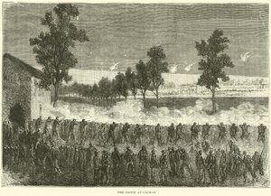 The Sortie في Cachan أكتوبر 1870 بواسطة مدرسة اللغة الإنجليزية