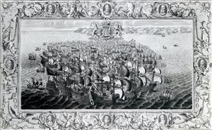أرمادا الإسبانية ، نشره جون باين ، 1739 بواسطة مدرسة اللغة الإنجليزية