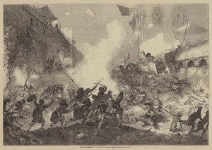 The Storming of Lucknow (engraving) بواسطة مدرسة اللغة الإنجليزية
