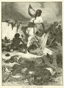 The Suicide of King Theodore (engraving) بواسطة مدرسة اللغة الإنجليزية