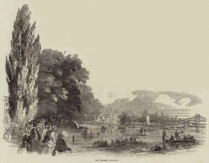 The Thames Regatta (engraving) بواسطة مدرسة اللغة الإنجليزية