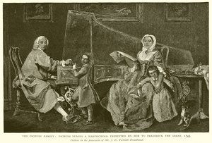 عائلة Tschudi: Tschudi Tuning a قدمه له فريدريك العظيم ، 1745 بواسطة مدرسة اللغة الإنجليزية