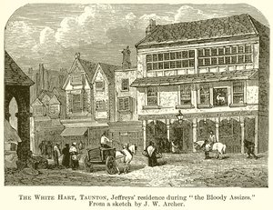 The White Hart ، Taunton ، Jeffreys Residence خلال the Bloody Assities بواسطة مدرسة اللغة الإنجليزية