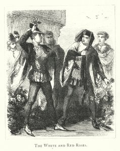 The White and Red Roses (engraving) بواسطة مدرسة اللغة الإنجليزية