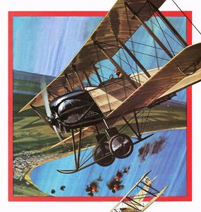 المحارب الخشبي ، أو AVRO 504 بواسطة مدرسة اللغة الإنجليزية