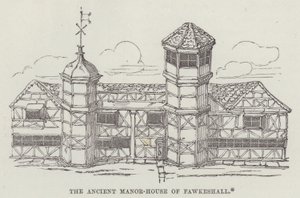 The ancient manor-house of Fawkeshall (engraving) بواسطة مدرسة اللغة الإنجليزية