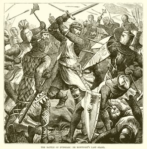 معركة Evesham: De Montforts الموقف الأخير