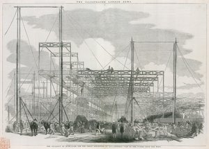 المبنى في هايد بارك ، لندن ، للمعرض الكبير لعام 1851 بواسطة مدرسة اللغة الإنجليزية
