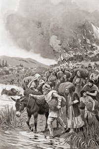 حرق ساردس خلال الثورة الأيونية عام 498 قبل الميلاد ، من تاريخ الأمم في هتشنسون ، عام 1915 بواسطة مدرسة اللغة الإنجليزية