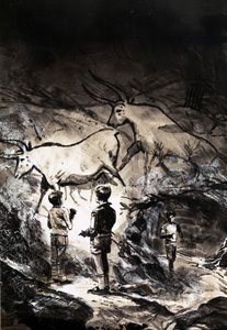 لوحات الكهوف من Lascaux بالقرب من Montignac في فرنسا بواسطة مدرسة اللغة الإنجليزية