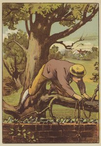 The escape (coloured engraving) بواسطة مدرسة اللغة الإنجليزية