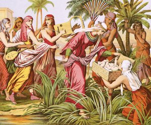العثور على موسى بواسطة مدرسة اللغة الإنجليزية