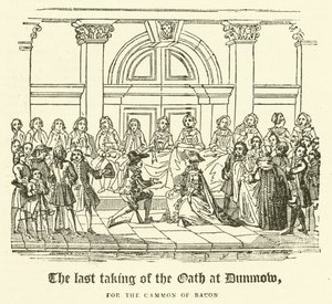 آخر أداء للقسم في Dunmow ، من أجل Gammon of Bacon (نقش) بواسطة مدرسة اللغة الإنجليزية