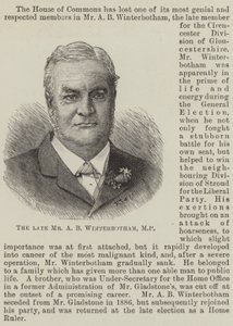 المرحوم السيد AB Winterbotham النائب (نقش) بواسطة مدرسة اللغة الإنجليزية