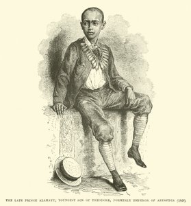 الأمير الراحل ألامايو ، الابن الأصغر لثيودور ، إمبراطور الحبشة سابقًا ، 1868 بواسطة مدرسة اللغة الإنجليزية