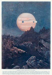 The planet Jupiter as seen from one of its moons (colour litho) بواسطة مدرسة اللغة الإنجليزية
