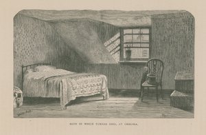 الغرفة التي مات فيها الفنان JMW Turner بواسطة مدرسة اللغة الإنجليزية
