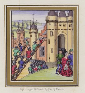 أخذ Oudenarde بواسطة Francis Atremen (نقش ملون) بواسطة مدرسة اللغة الإنجليزية