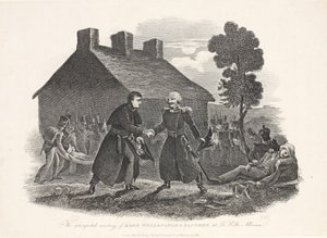 الاجتماع غير المتوقع للورد ويلينجتون وبلوشر في La Belle Alliance ، حانة. تي كيلي ، 1811 بواسطة مدرسة اللغة الإنجليزية