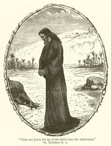 "ثم اصعد يسوع من الروح القدس الى البرية" ، القديس متى ، الرابع بواسطة مدرسة اللغة الإنجليزية