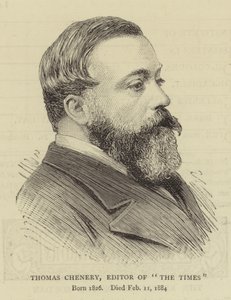 Thomas Chenery, Editor of "The Times" (engraving) بواسطة مدرسة اللغة الإنجليزية