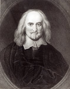 توماس هوبز (1588-1679) من "معرض الصور" ، نُشر عام 1833 بواسطة مدرسة اللغة الإنجليزية