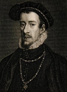 توماس هوارد (1536-1572) دوق نورفولك الرابع (نقش) بواسطة مدرسة اللغة الإنجليزية