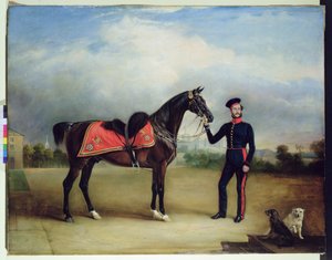 Thomas Oliver Gascoigne of the Royal Horse Guards (oil on canvas) بواسطة مدرسة اللغة الإنجليزية