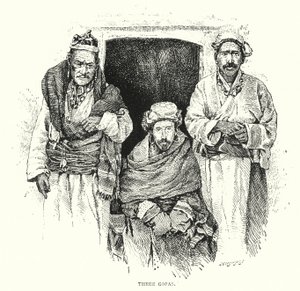 ثلاثة جوبا (نقش) بواسطة مدرسة اللغة الإنجليزية