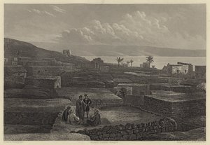 طبريا وبحر الجليل (نقش) بواسطة مدرسة اللغة الإنجليزية
