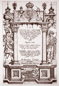 Title Title، Knolles General History of the Turks، pub. آدم إسليب ، 1603 بواسطة مدرسة اللغة الإنجليزية