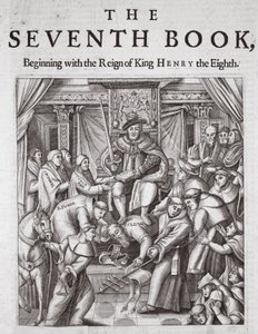 صفحة العنوان ، الكتاب السابع ، من أعمال وآثار بقلم جون فوكس ، الطبعة التاسعة ، حانة. 1684 بواسطة مدرسة اللغة الإنجليزية