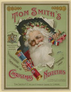 Tom Smith & Co Ltd ، تحف عيد الميلاد ، المفرقعات لعيد الميلاد ، غلاف الكتيب بواسطة مدرسة اللغة الإنجليزية