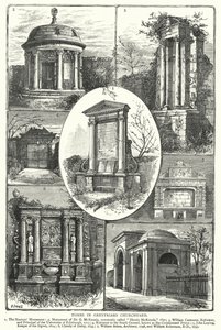 مقابر في Greyfriars Churchyard (نقش) بواسطة مدرسة اللغة الإنجليزية