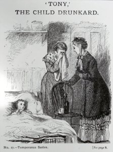 توني ، الطفل السكير ، عام 1860 بواسطة مدرسة اللغة الإنجليزية