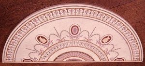 أعلى طاولة جانبية لروبرت آدم وتوماس شيبينديل ، تصميم مرصع بالسكاليولا ، حوالي عام 1755 (رخام) بواسطة مدرسة اللغة الإنجليزية