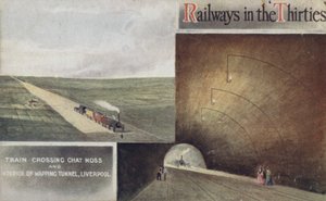 قطار عبور Chat Moss و Interior of Wapping Tunnel ، ليفربول بواسطة مدرسة اللغة الإنجليزية