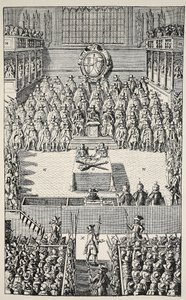 محاكمة تشارلز الأول ، 4 يناير 1649 بواسطة مدرسة اللغة الإنجليزية
