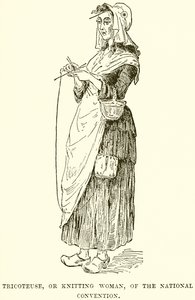 Tricoteuse ، أو Knitting Woman ، من المؤتمر الوطني بواسطة مدرسة اللغة الإنجليزية