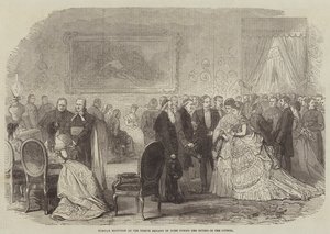 Tuesday Reception at the French Embassy in Rome during the Sitting of the Council (engraving) بواسطة مدرسة اللغة الإنجليزية