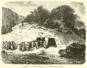 Tumulus من العصر الحجري الحديث أو المصقول الحجر بواسطة مدرسة اللغة الإنجليزية