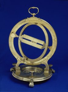 الاتصال الهاتفي الدائري الدائم للاعتدال العالمي ، ربما صنعه توماس هيث ، c.1730 (نحاسي)