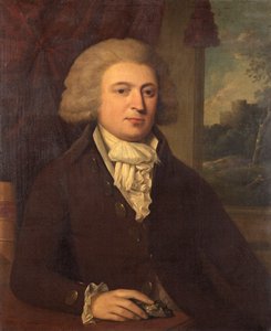 رجل غير معروف بعينة معدنية ، ج .1790 بواسطة مدرسة اللغة الإنجليزية