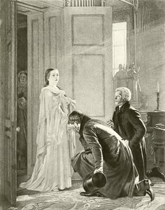 فيكتوريا تستقبل الملكة (الحفر) بواسطة English School