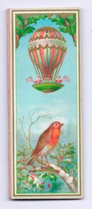 بطاقة عيد الميلاد الفيكتوري ، c.1880 بواسطة مدرسة اللغة الإنجليزية