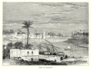 منظر لبغداد (نقش) بواسطة مدرسة اللغة الإنجليزية