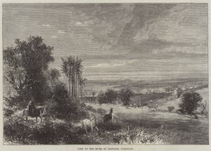 عرض النهر في أسونسيون ، باراغواي (نقش) بواسطة مدرسة اللغة الإنجليزية