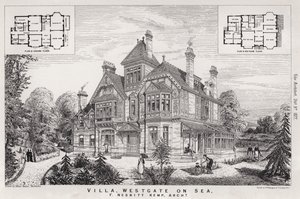 Villa, Westgate on Sea (engraving) بواسطة مدرسة اللغة الإنجليزية
